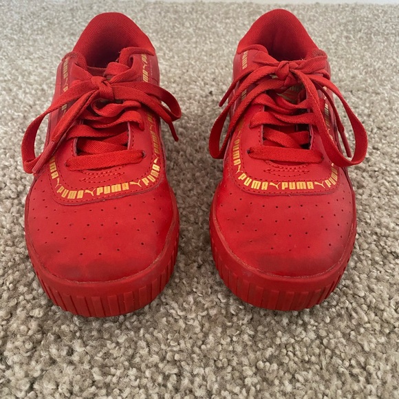 Boys red Puma sneakers - Picture 5 of 6